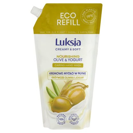 Luksja Creamy & Soft folyékony szappan tápláló olívával és joghurttal 900 ml