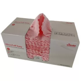   Vileda MicroTuff Easy mikroszálas törlőkendő, piros (1 doboz)