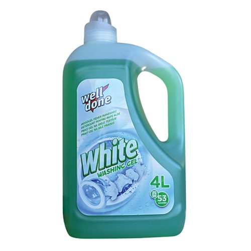 Fine mosógél fehér ruhákhoz 4l-es - WHITE (Well Done)