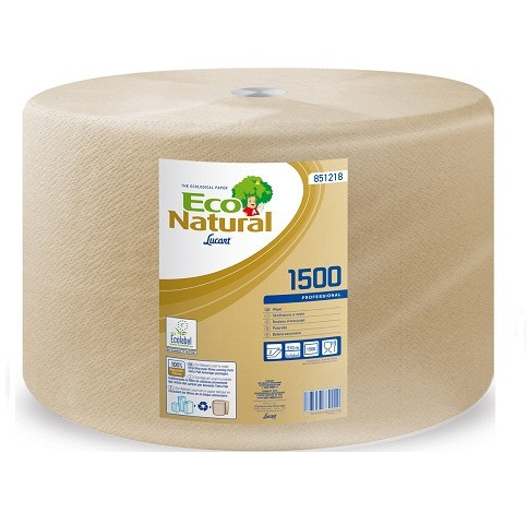 Lucart Eco Natural 1500 2 rétegű ipari törlőpapír