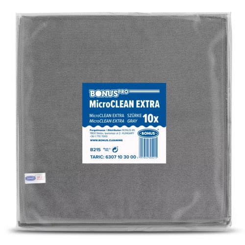 BonusPRO MicroCLEAN Extra mikroszálas törlőkendő 40x40cm Szürke (1db)