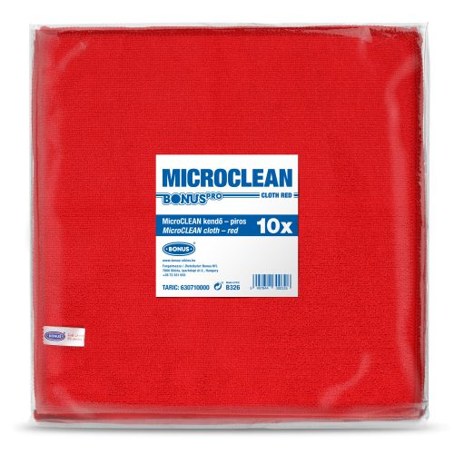 BONUS PRO MicroCLEAN mikroszálas törlőkendő, piros (1db)