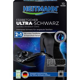 Heitmann Ultrafekete Színfrissítő Kendő (12db kendő)