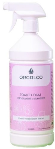 Orgalco Toalett olaj, tisztító és légfrissítő keleti virágoskert illatú 1 literes szórófejes (Rózsaszín)