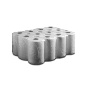   PS Prima mini belsőmagos kéztörlő 2 rétegű, 100% fehér (12 tekercs/ zsugor)