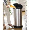Curver fémhatású pedálos szemetes belső kosárral 40L