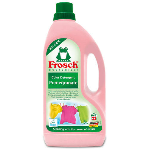 Frosch folyékony mosószer színes ruhákhoz - gránátalmás, 1,5 liter