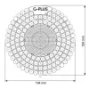 G-PLUS Apple Orchard - alma illatú piszoár rács, húgykő- vízkőlazító enzimmel, 60 napos