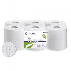   Lucart Eco 19J Környezetbarát WC papír 19cm átm. - 2 rétegű, fehér, 120m
