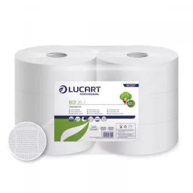   Lucart Eco 28J környezetbarát WC papír 28cm átm. - 2 rétegű, fehér, 265m (6 tek./zsugor)