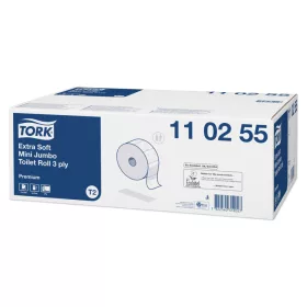  110255 Tork Premium Mini Jumbo 3 rétegű, extra puha tekercses toalettpapír - 19 cm